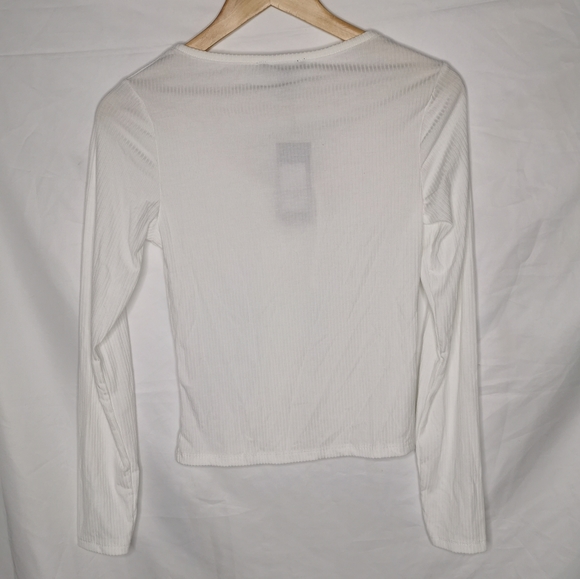 New Look Lattice Front Long Sleeve Top 8 - Picture 5 of 5